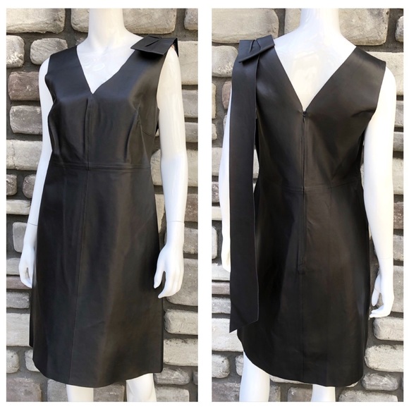 Per Se Dresses & Skirts - Brown Leather Dress by Per Se NWT sz 10